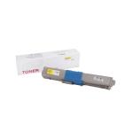 Cartouche de toner compatible 44973533, 1500 pages pour imprimantes Oki