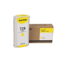 Cartouche d’encre compatible F9J65A, no.728 Y, 130ml pour imprimantes HP (ORINK BULK)