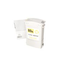 Cartouche d’encre reconditionnée C4848A, no.80, 350ml pour imprimantes HP (BULK)